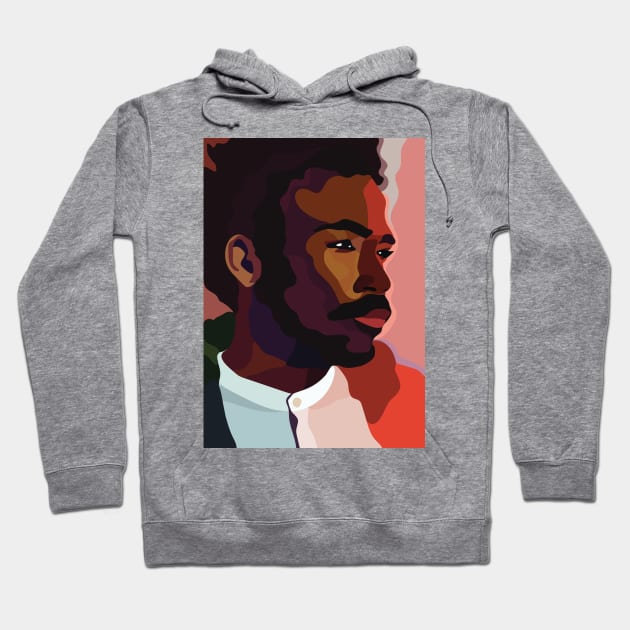 Childish Gambino Portrait Hoodie by StrayArte